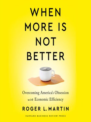 cover image of When More Is Not Better